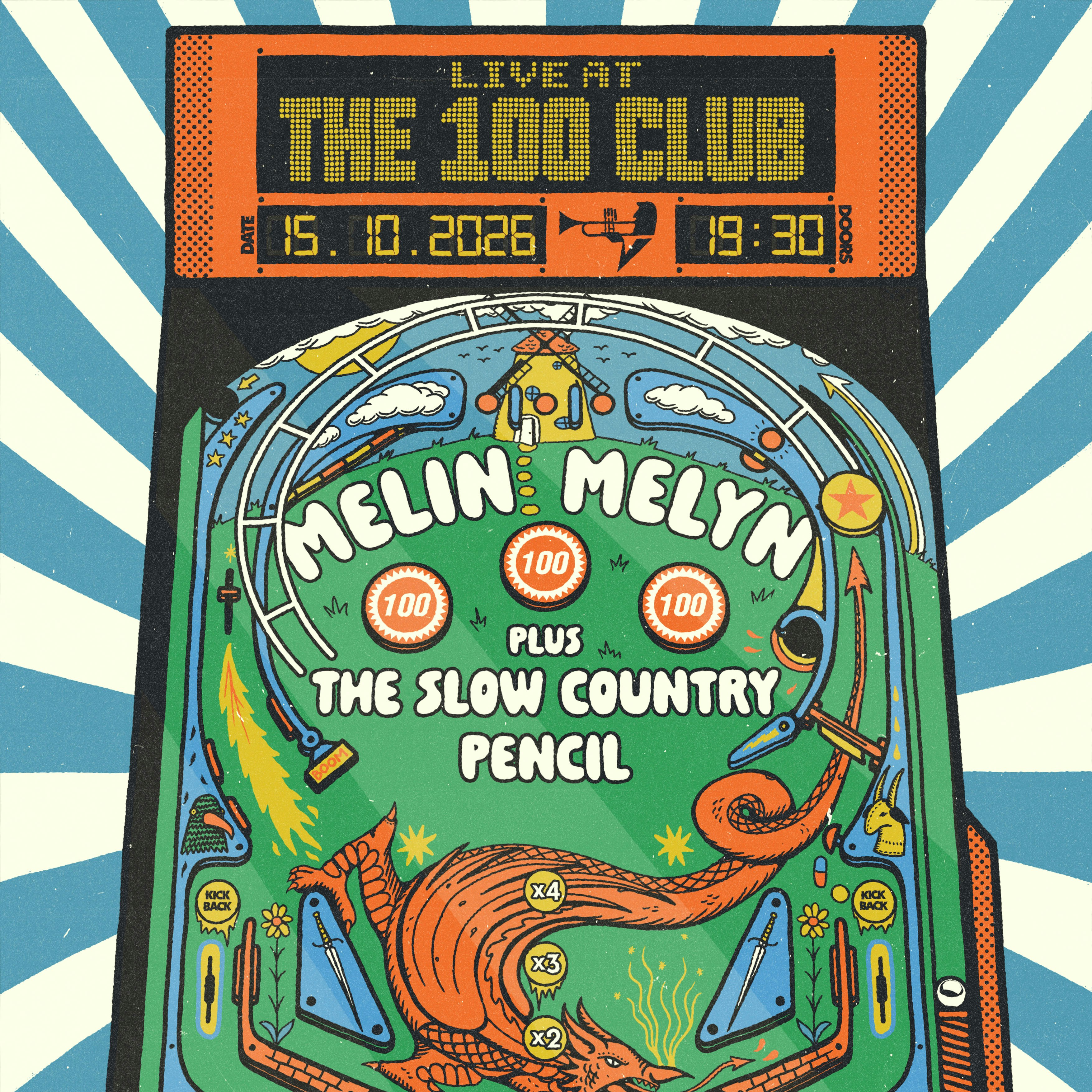 Melin Melyn + The Slow Country + pencil