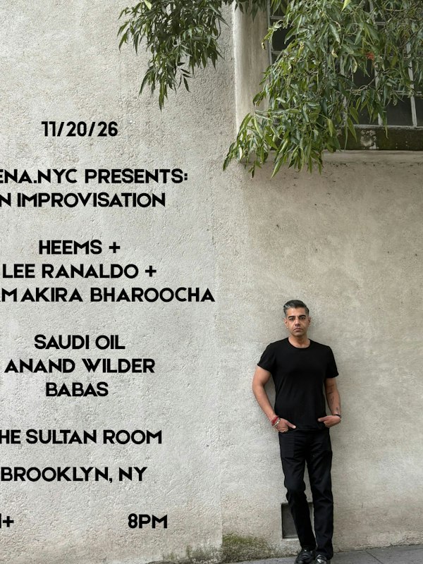 VEENA.NYC PRESENTS: IN IMPROVISATION FT. Heems, Lee Ranaldo, Hisham Bharoocha & More!