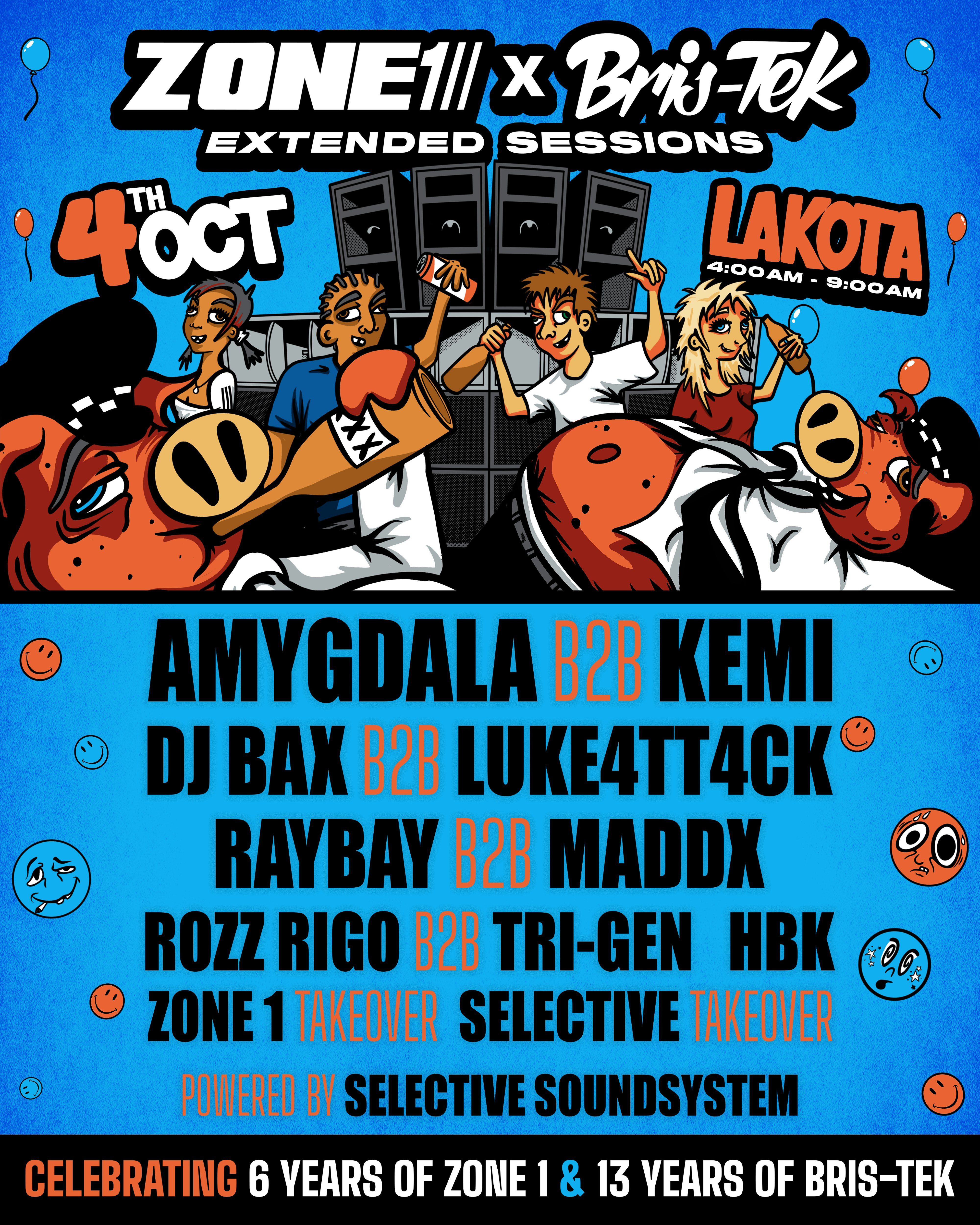 ZONE 1 X BRIS-TEK / EXTENDED SESSIONS at Lakota, Bristol