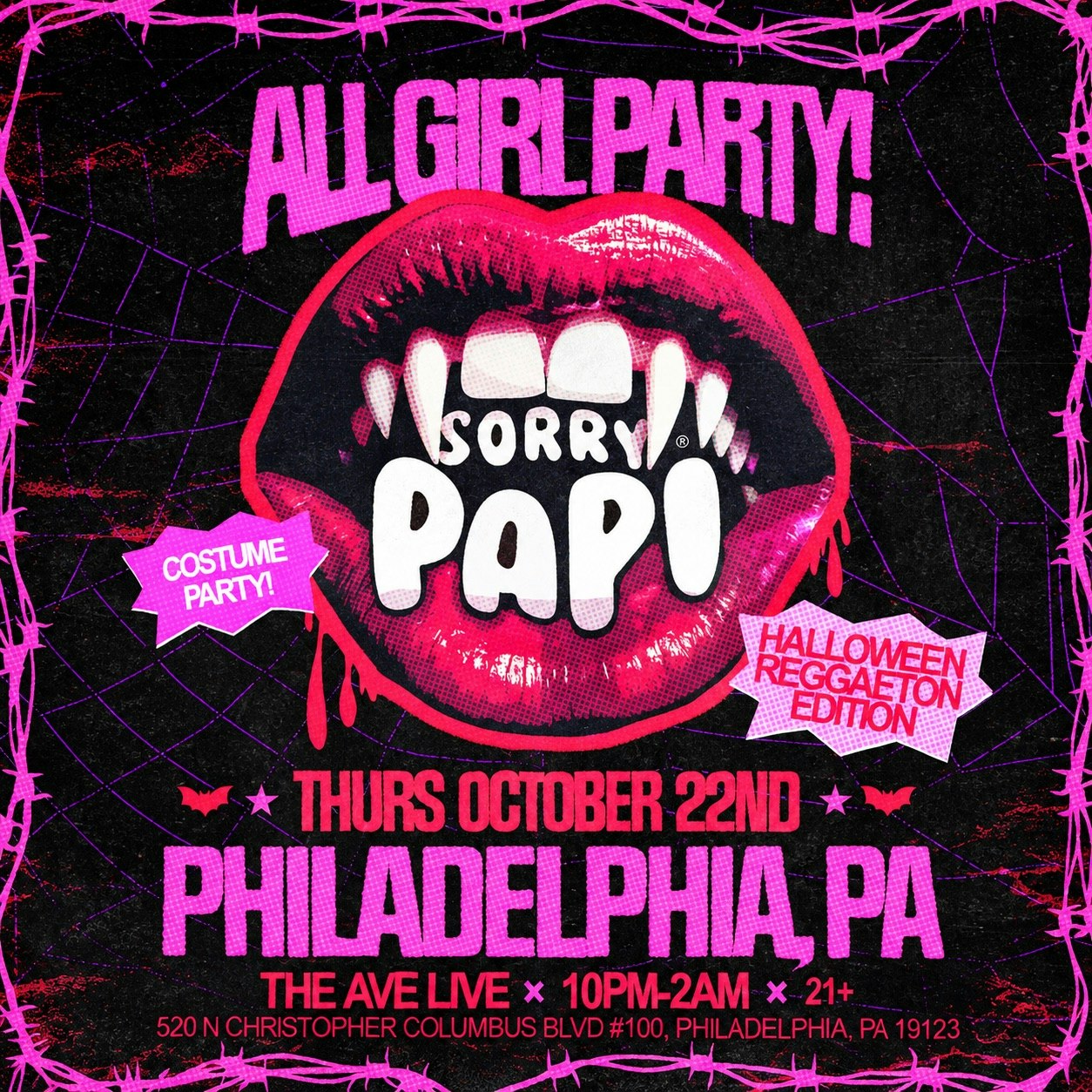 SORRY PAPI Tickets | Oct 22 | The Ave Live, Philadelphia | DICE