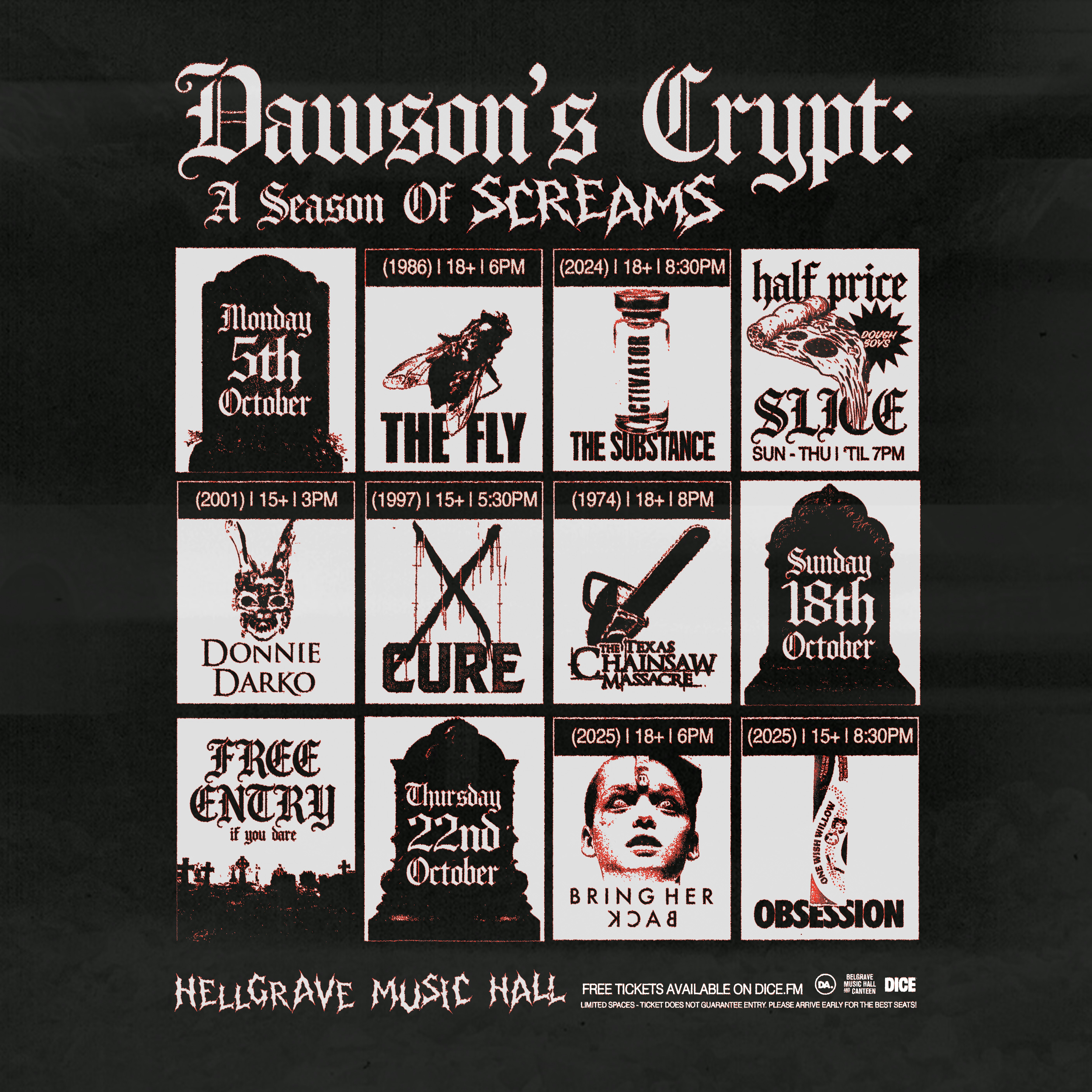 Dawson's Crypt: Donnie Darko x Cure x The Texas Chainsaw Massacre