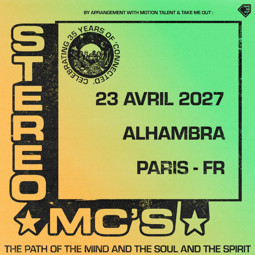 Affiche Stereo MC's en concert à l’Alhambra