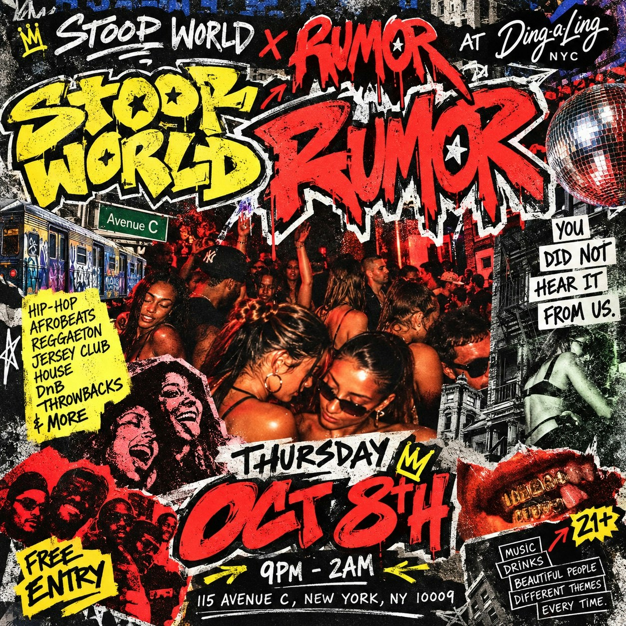 RUMOR × Stoop World at Ding-a-Ling