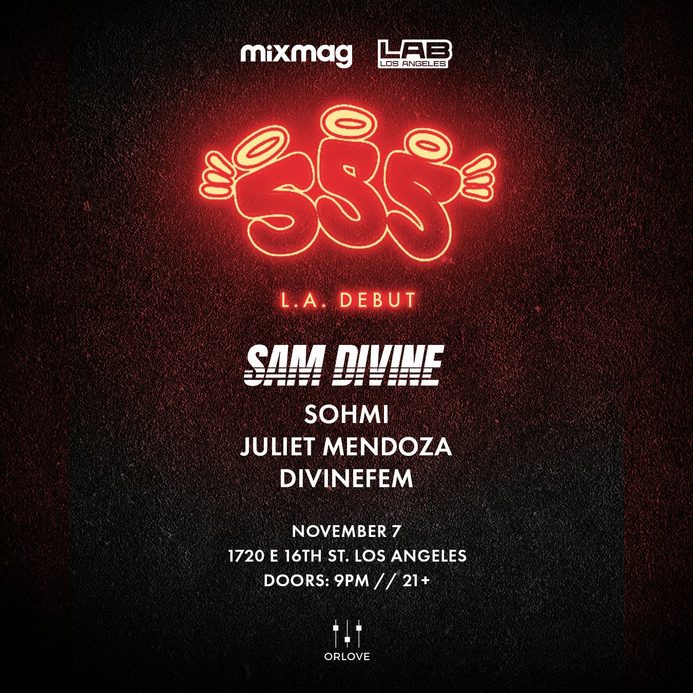MIXMAG LAB: LA ft. SAM DIVINE'S 555 [L.A. DEBUT] Tickets | 7 Nov