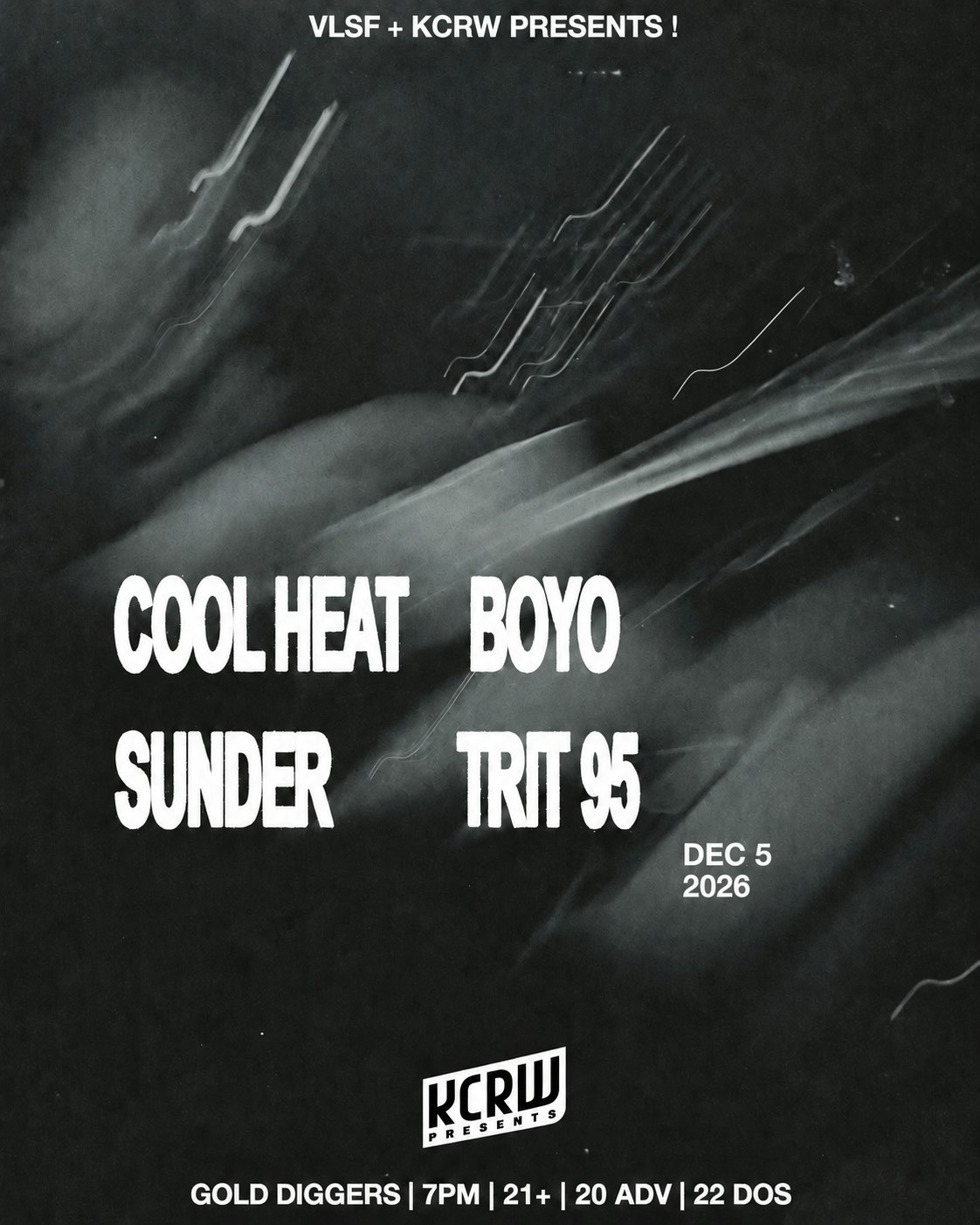 VLSF & KCRW Presents: Cool Heat, BOYO, Trit 95, Sunder Tickets | 5