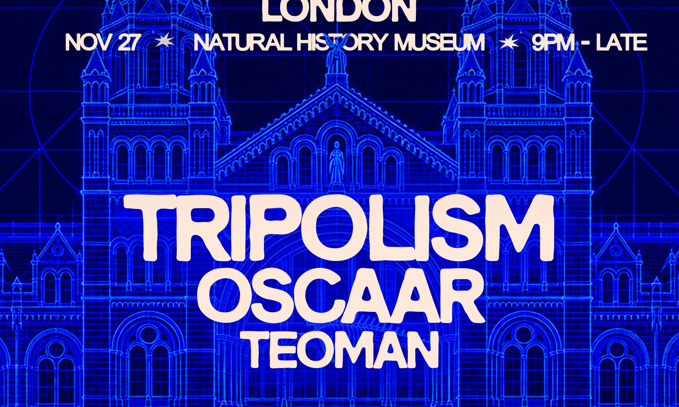 Source image — MTRNM x PERPLEX Present: TRIPOLISM at the Natural History Museum, London