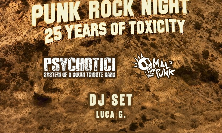 Imagem da fonte — PUNK ROCK NIGHT - 25 YEARS OF TOXICITY