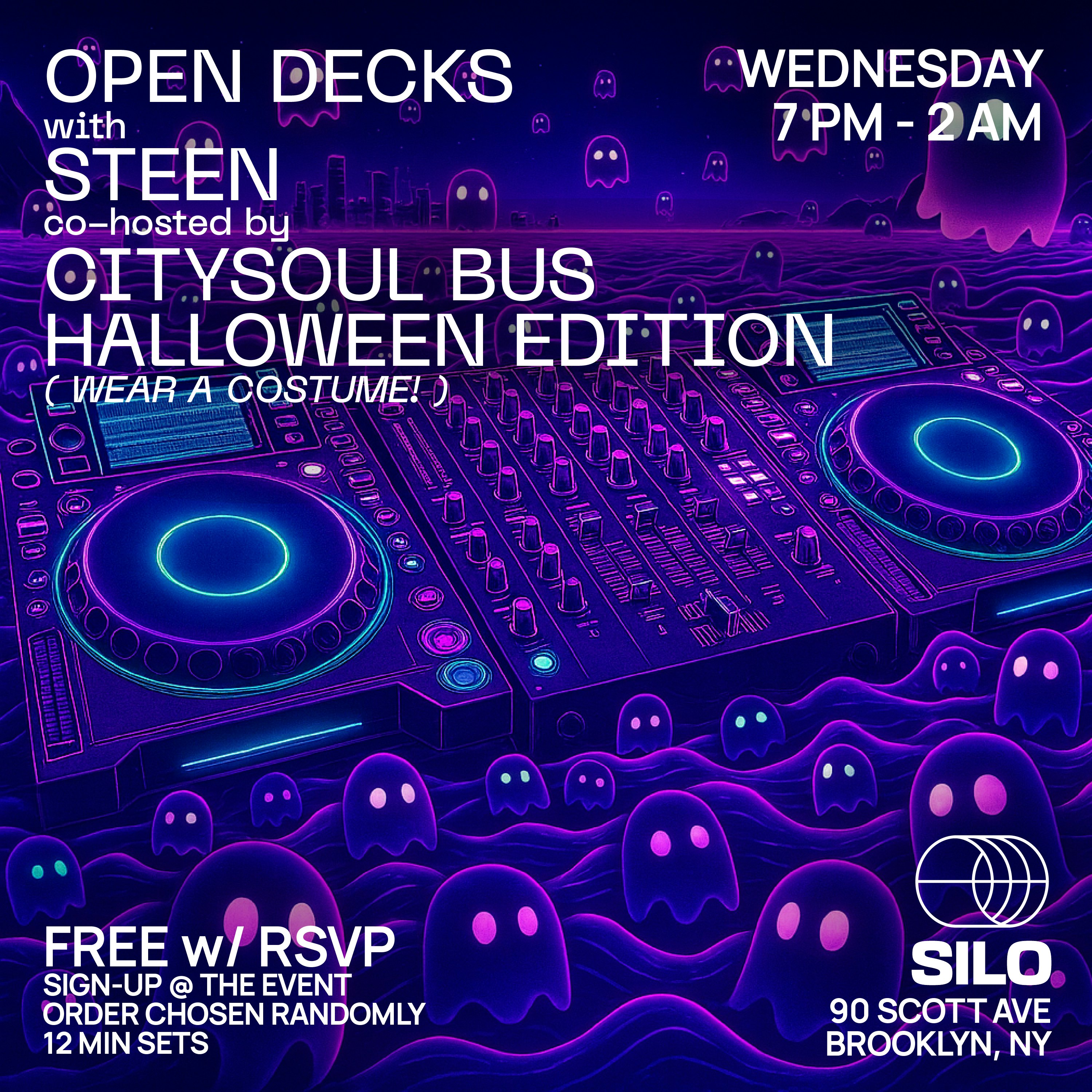 Open Decks w/ CitySoul Bus - Halloween Edition