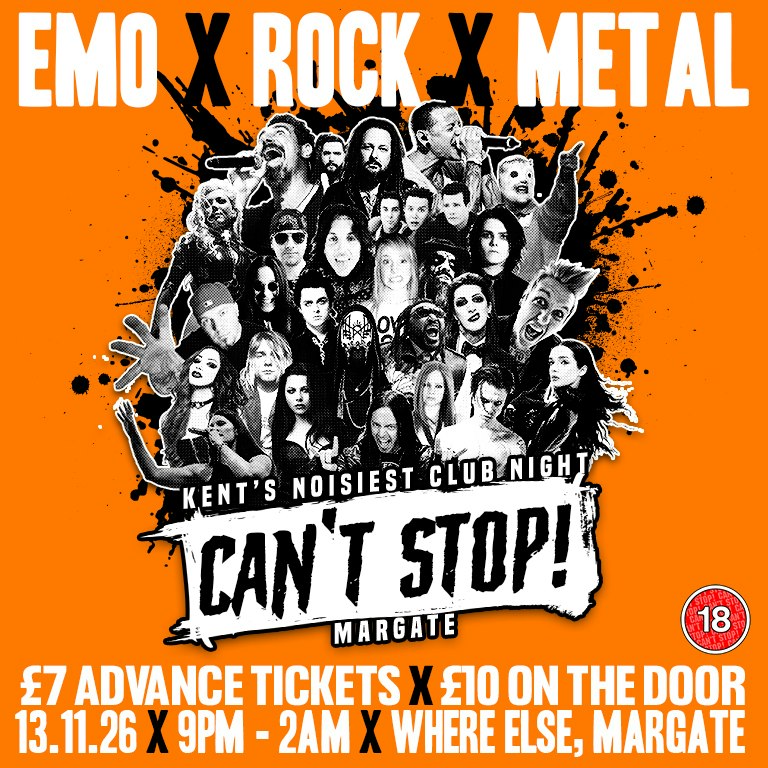 CAN'T STOP! club night (Emo, Metal, Rock, Pop-Punk & more!)