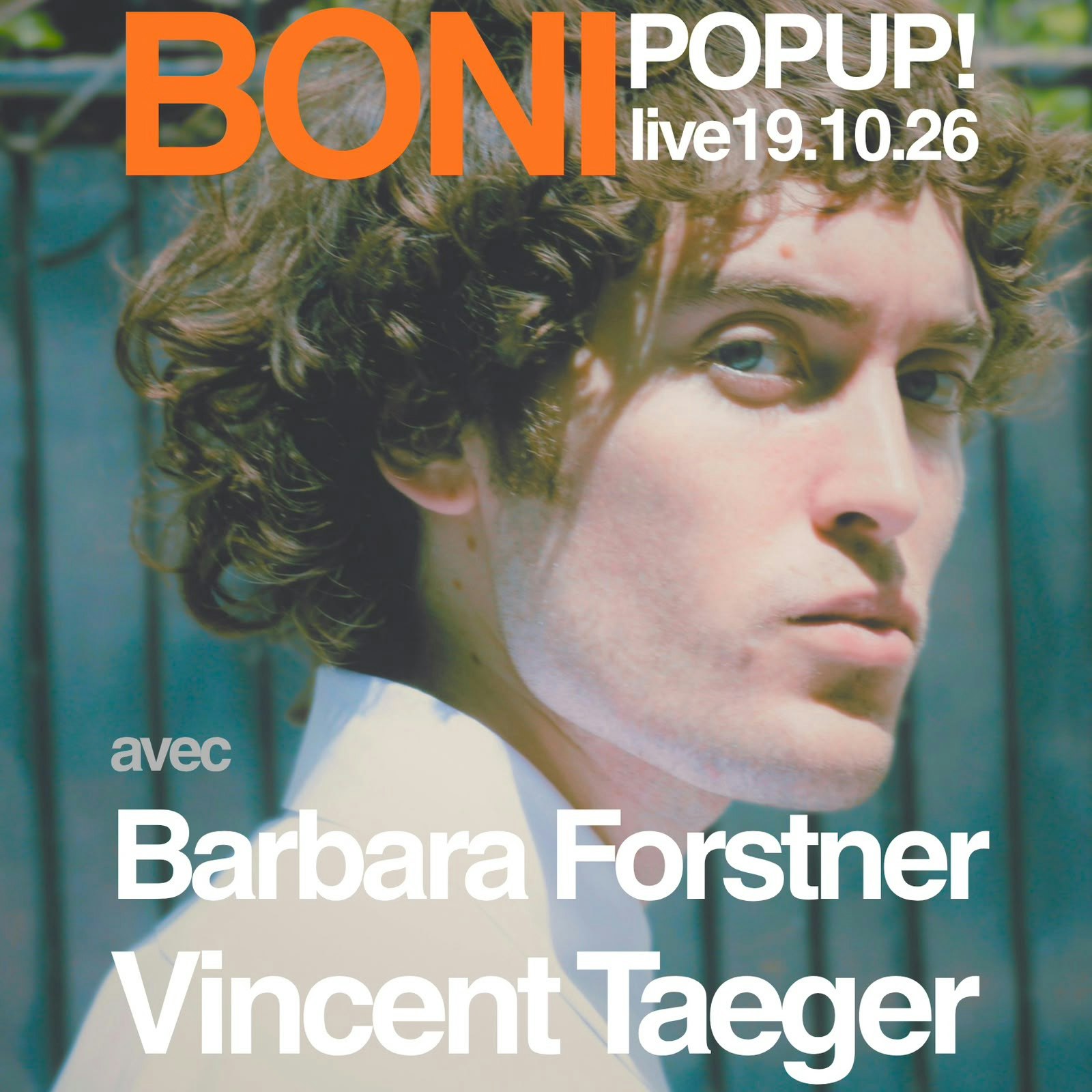 Affiche Boni en concert au POPUP!