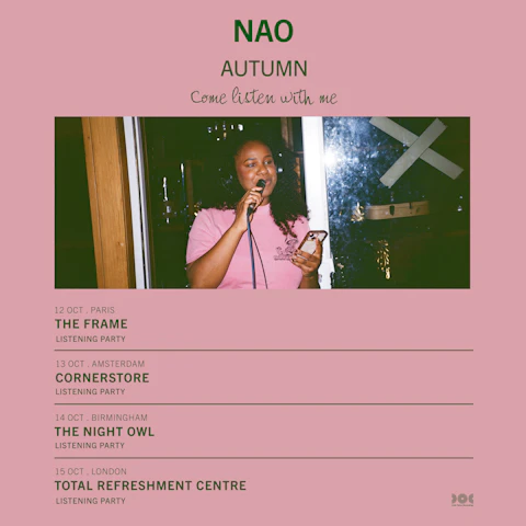Nao LP Pre-Release Listening Party, London