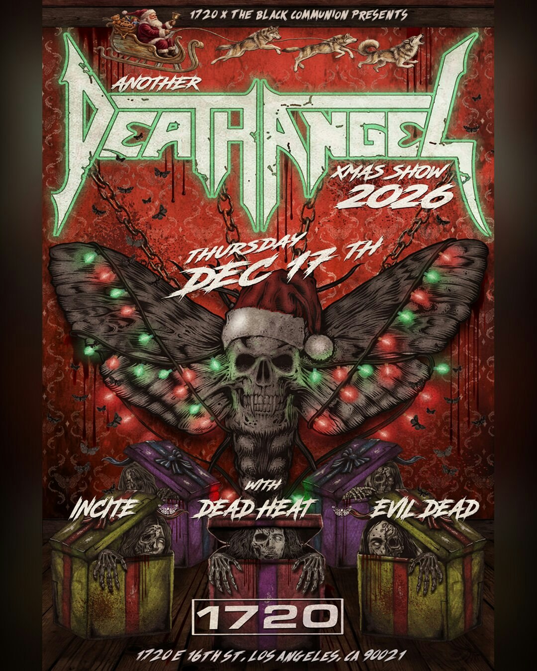 Death Angel Tickets | 17 Dec | 1720, Los Angeles | DICE