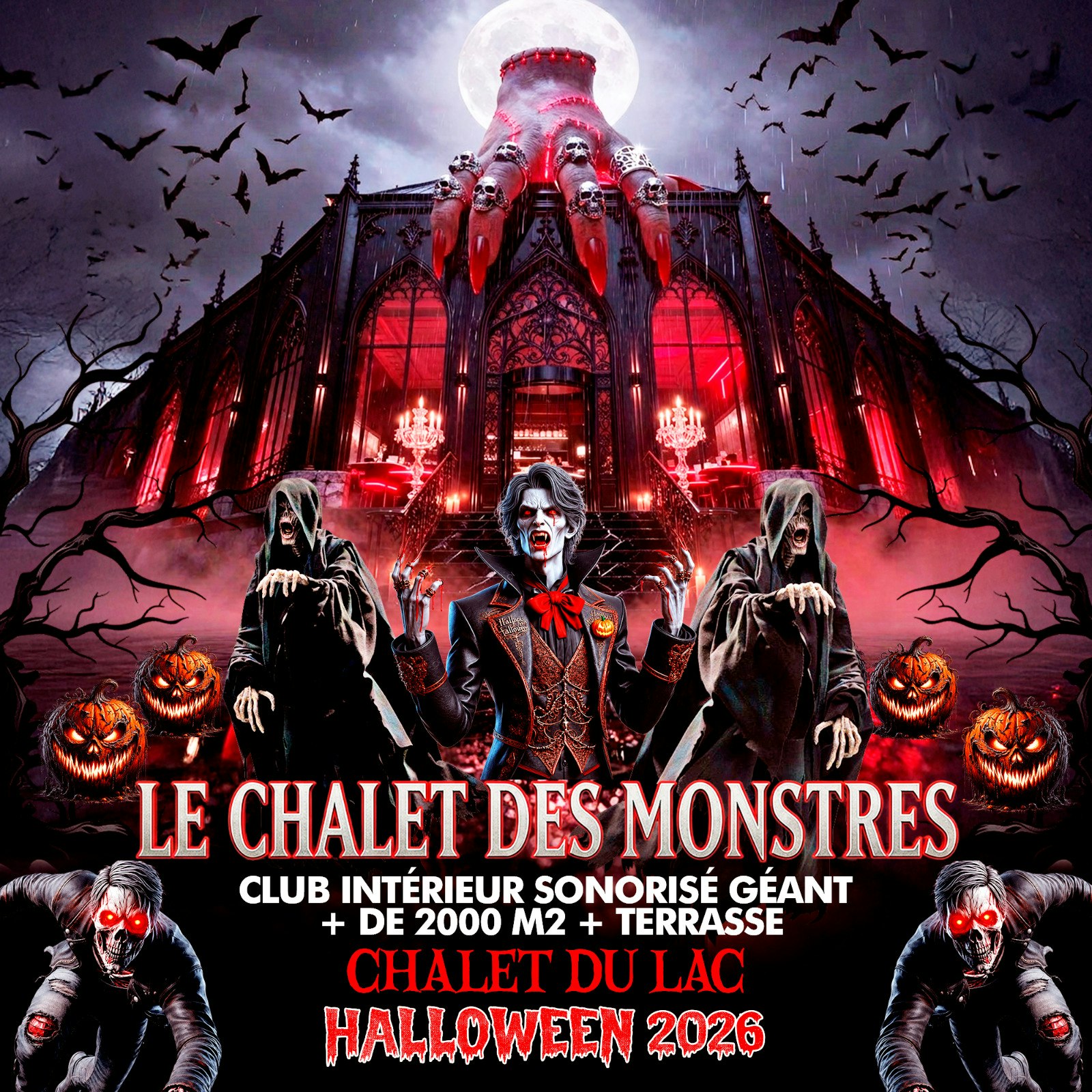 Le Chalet des Monstres Halloween Party Geante