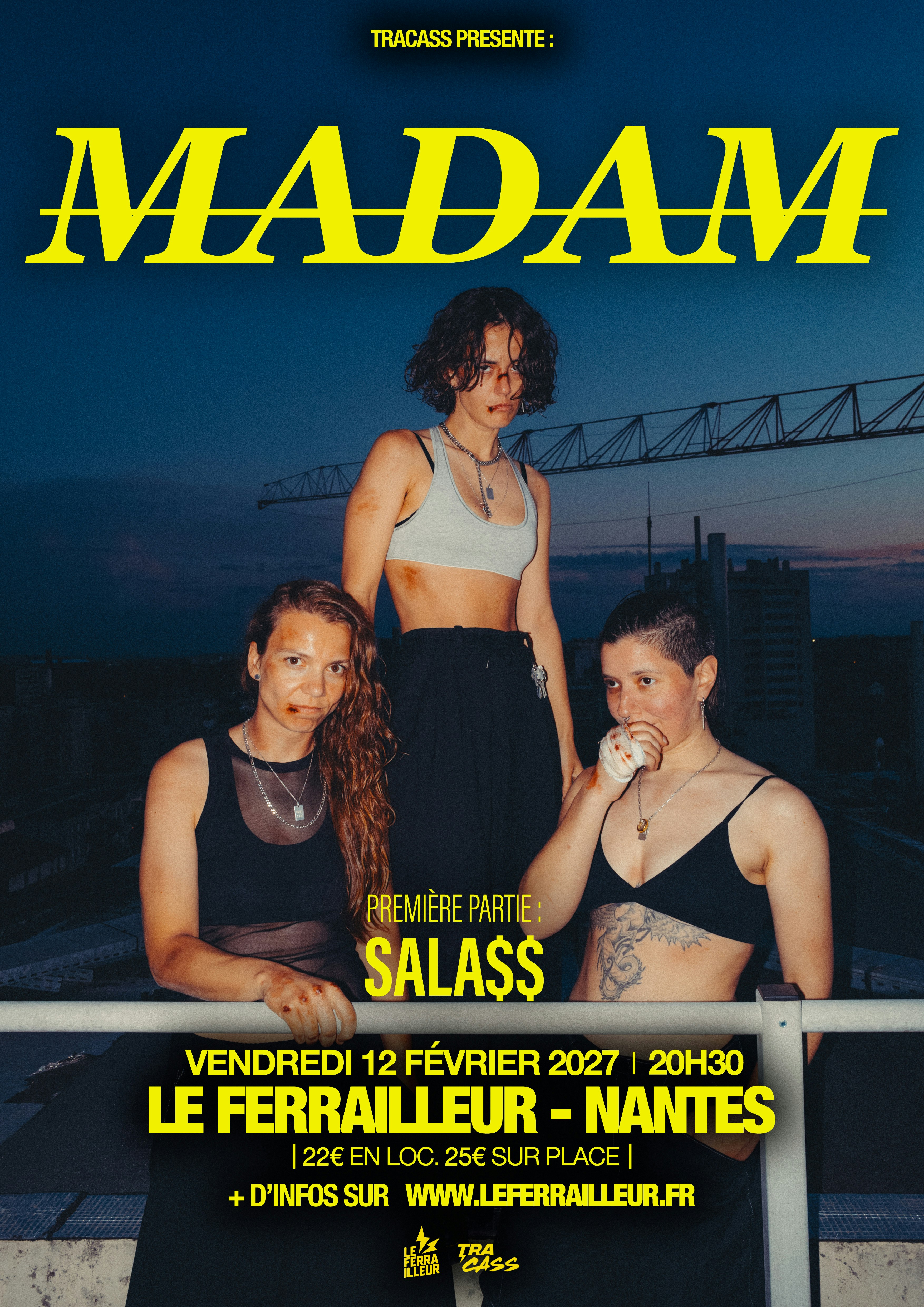 Affiche Madam en concert au Ferrailleur