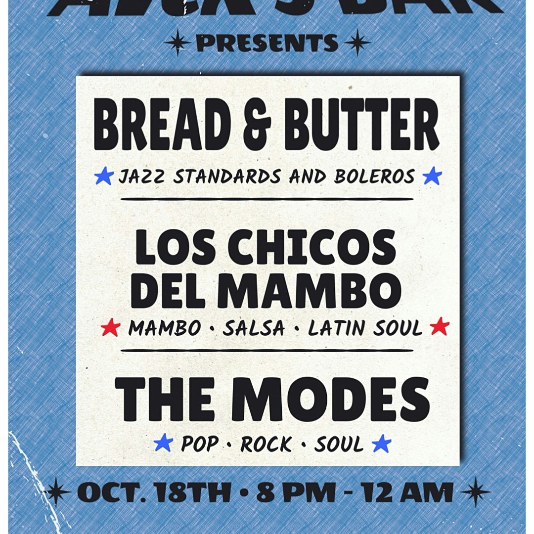 Jazz Night with Bread & Butter, Los Chicos Del Mambo, and The Modes
