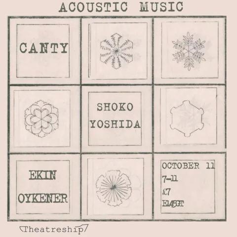 "Acoustic" Music: Canty, Ekin Oykener and Shokoyoshida.