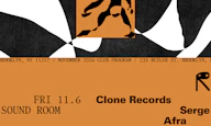 Clone Records: Serge, Afra / Detroit In Effect, Ak-4ya / Louise Chen at Public Records
