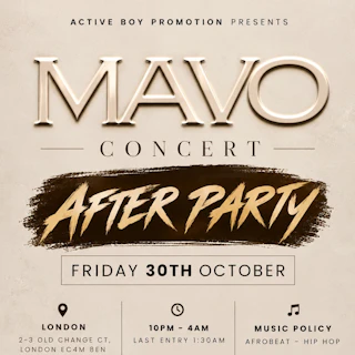 FRIDAY NIGHT MAVO CONCERT AFTER PARTY
