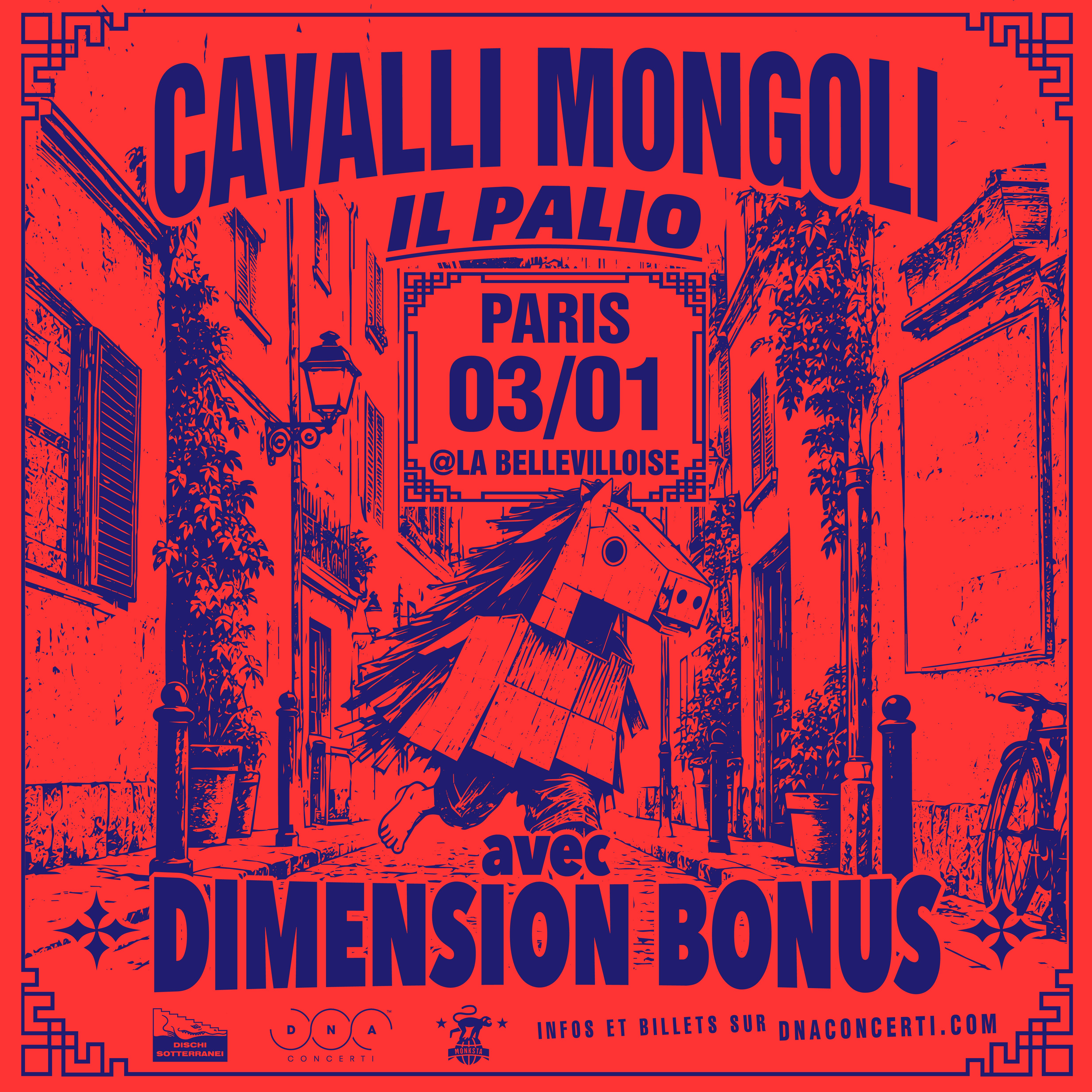 Affiche Cavalli Mongoli en concert à La Bellevilloise