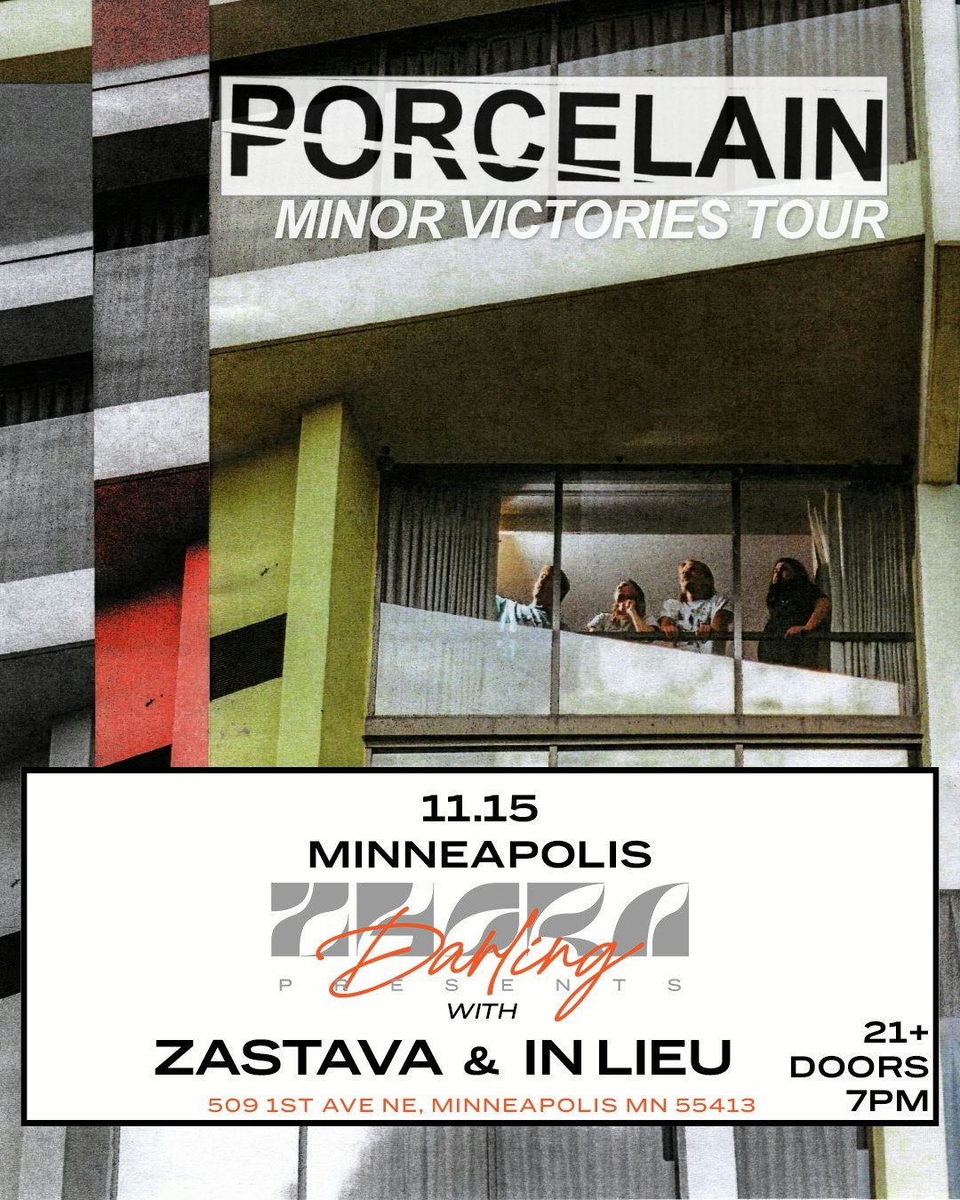 Porcelain (TX) w/ Zastava (MI) & In Lieu Tickets | 15 Nov | Zhora