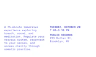 gentle—noise at Public Records