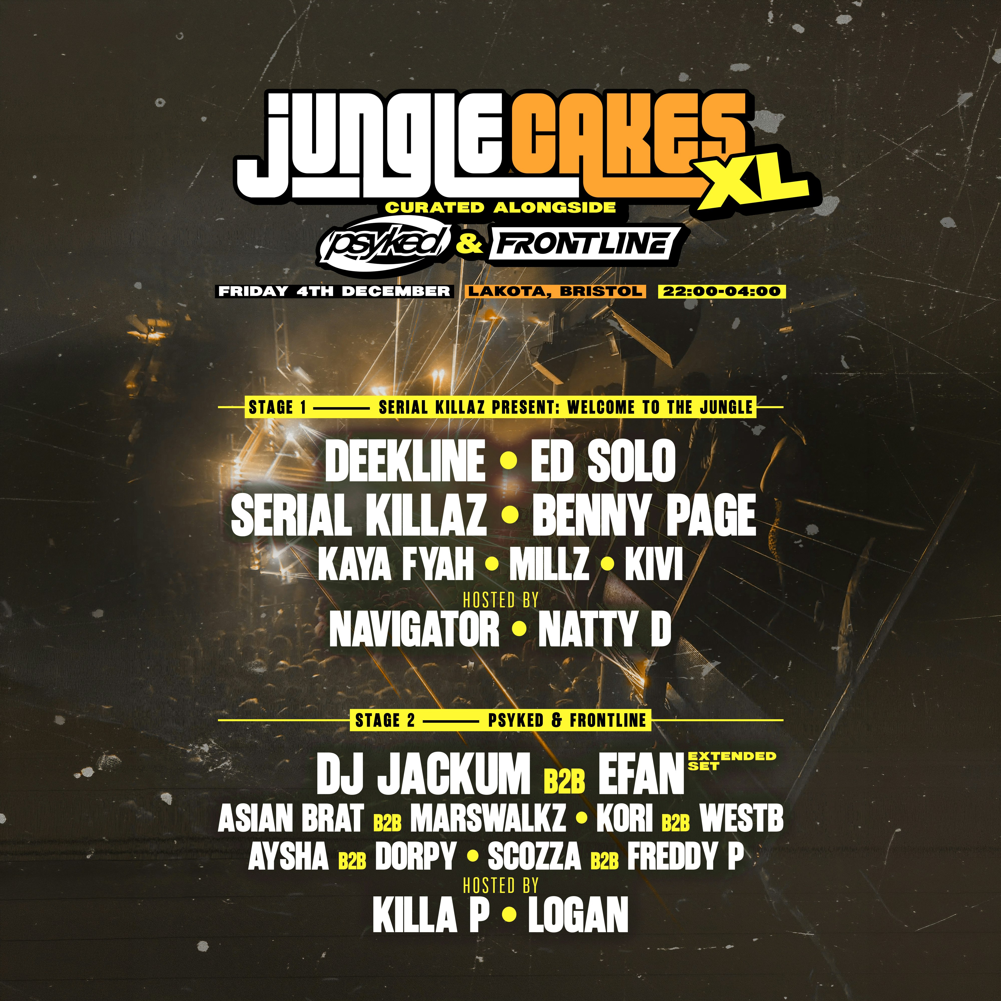 Jungle Cakes X Psyked X Frontline XL
