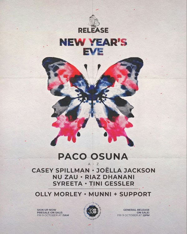 Release NYE w/ Paco Osuna, Syreeta, Tini Gessler