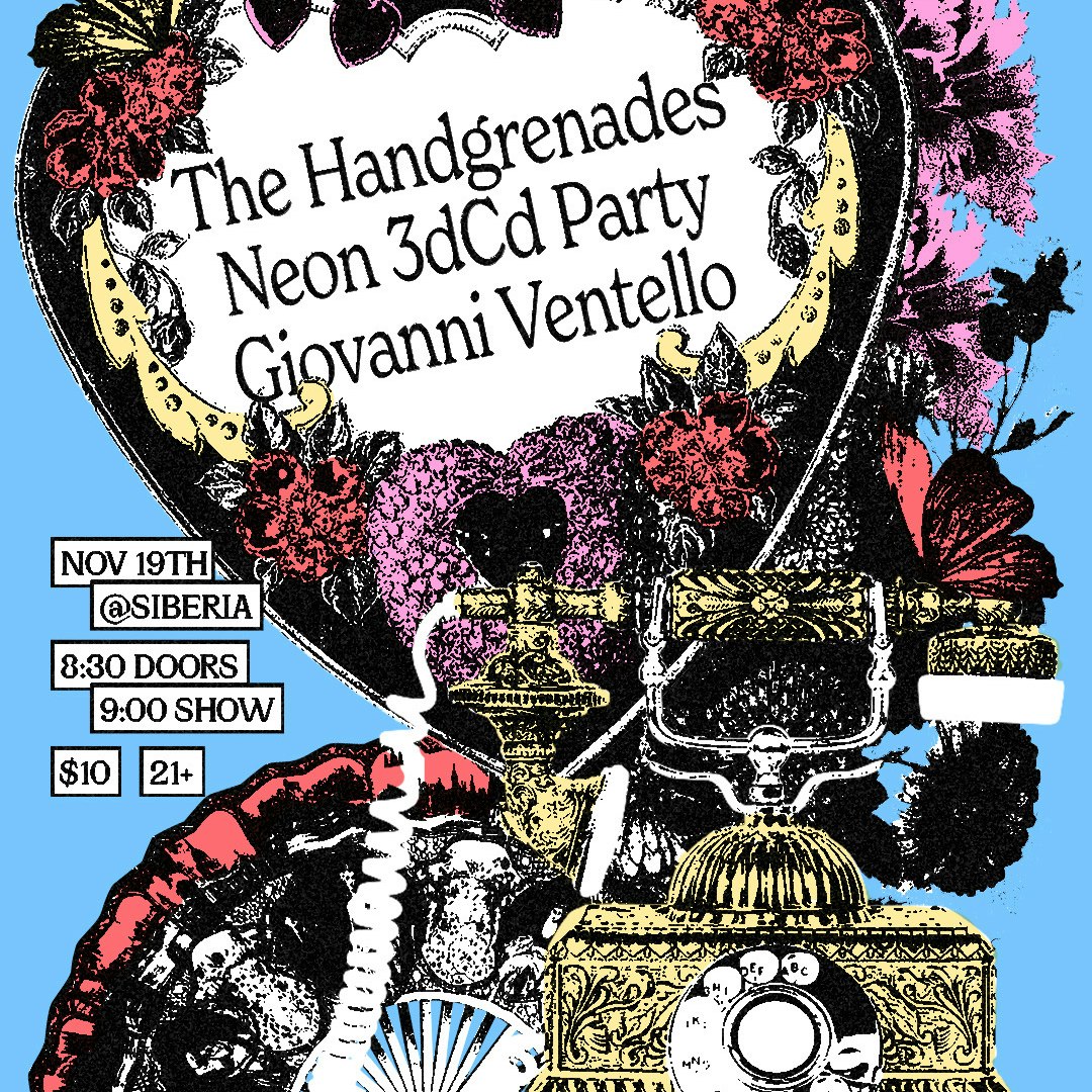 The Handgrenades with Neon 3dcd Party and Giovanni Ventello