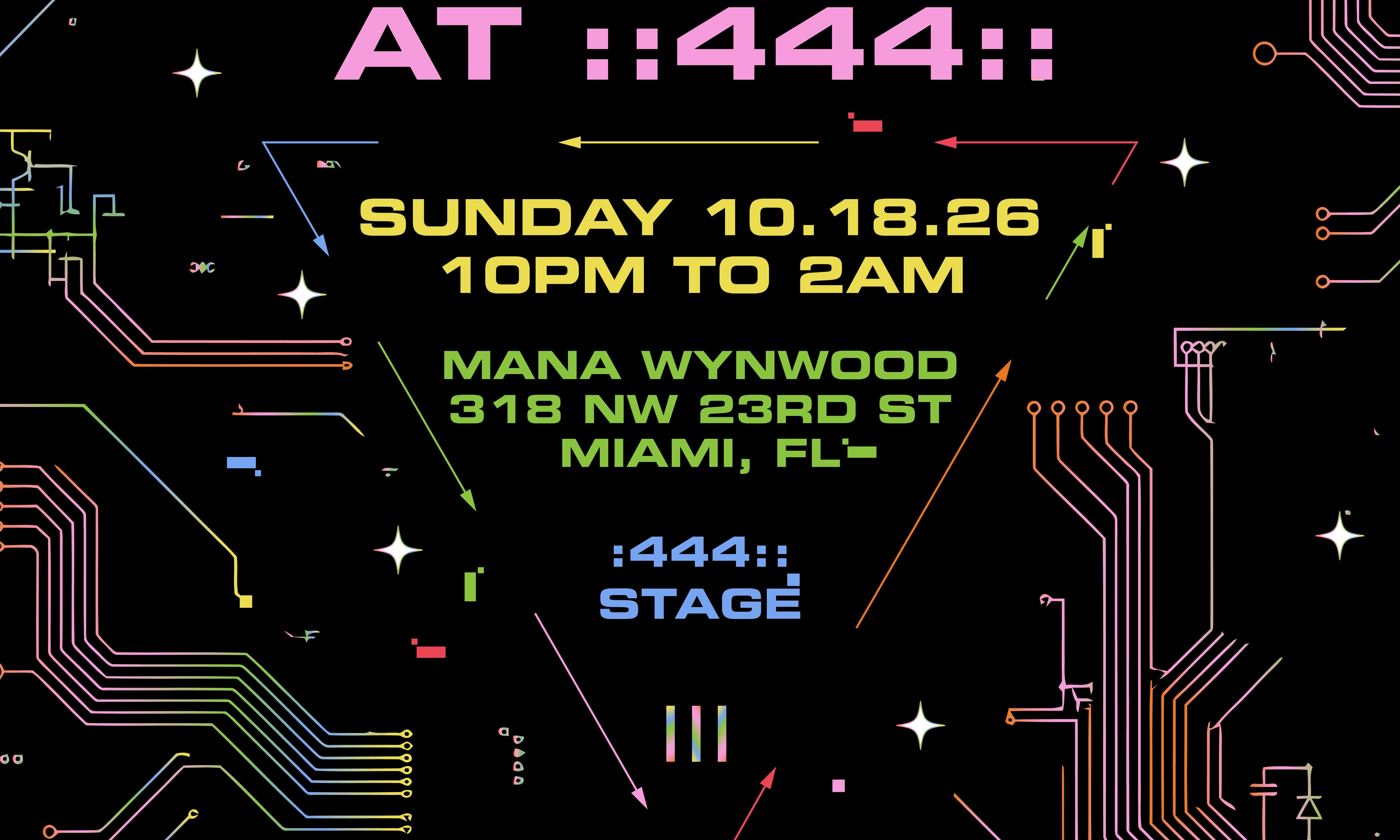 Flyer for Night 3 at ::444::