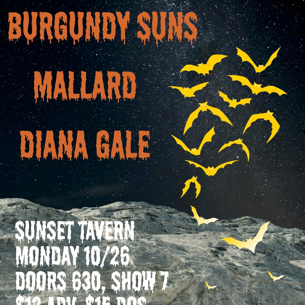 Burgundy Suns, Mallard, Diana Gale