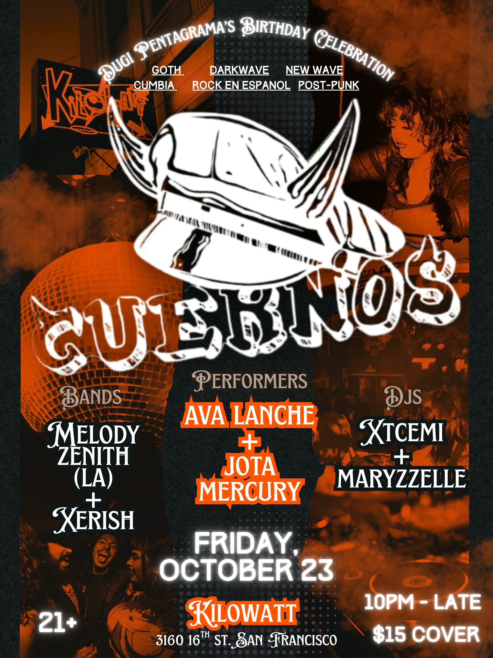 Official event artwork for Cuernos: Dugi Pentagram's Birthday Celebration