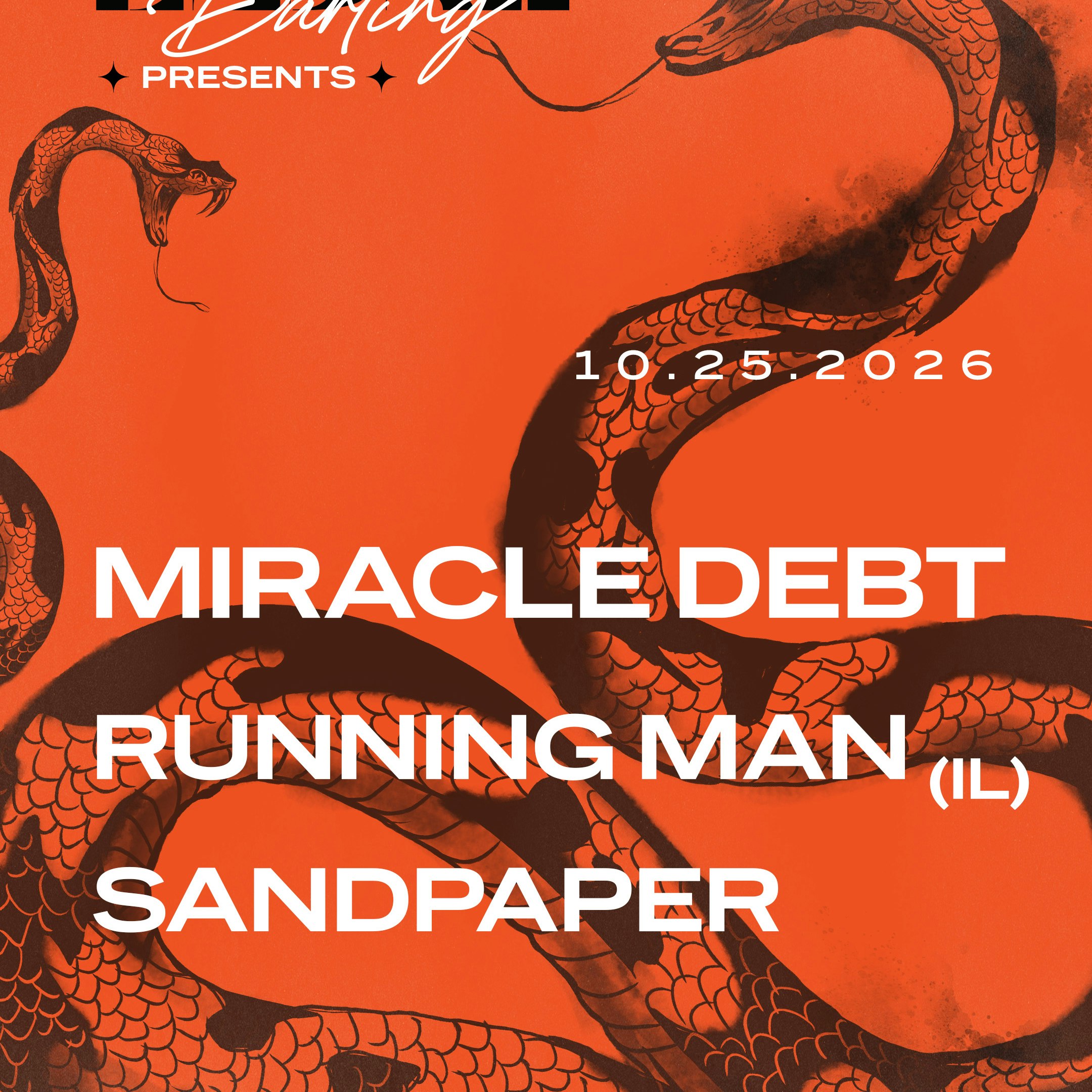 Miracle Debt, Running Man (IL), & Sandpaper