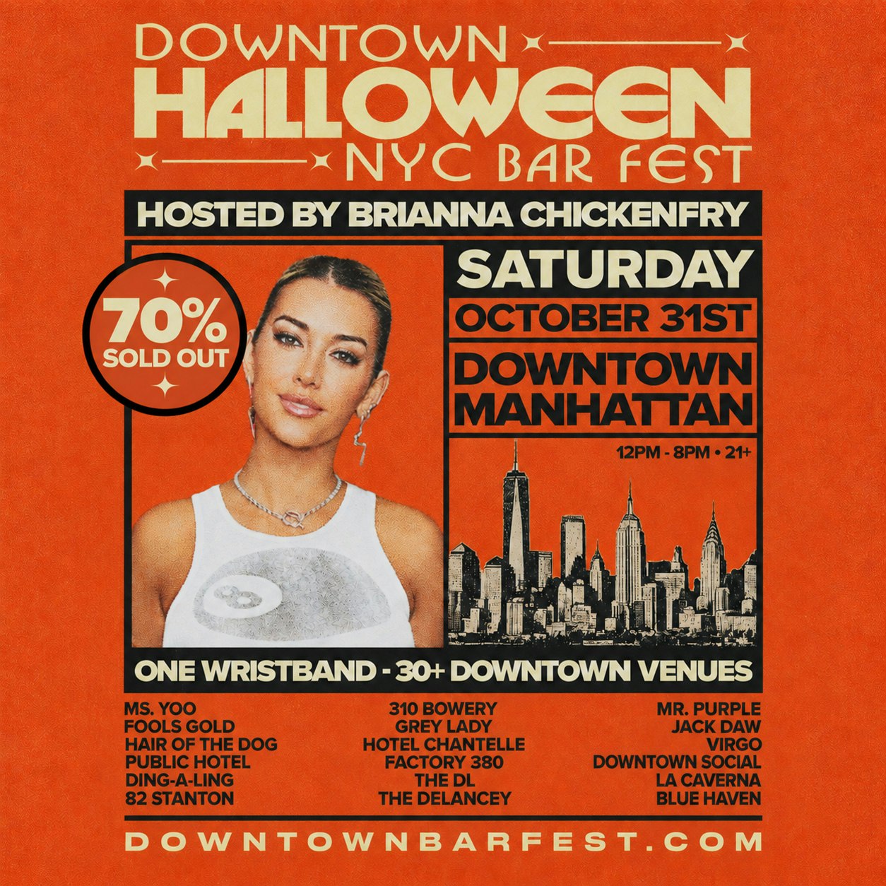 Downtown Halloween Bar Fest Hosted By Brianna Chickenfry
