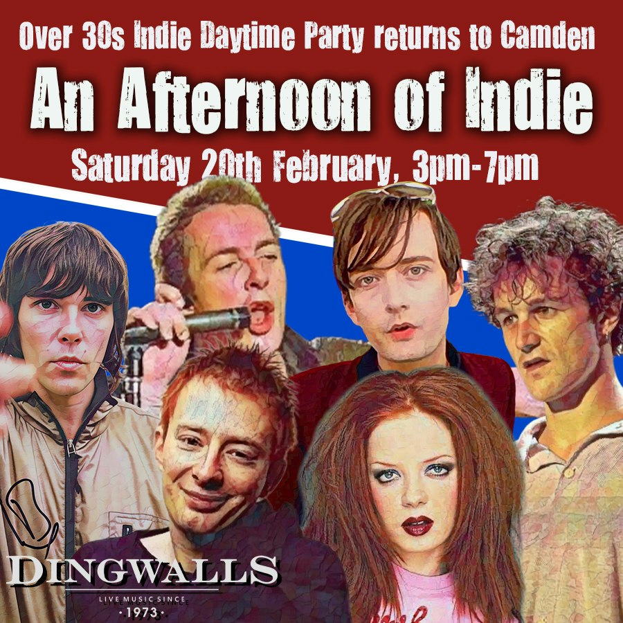 An Afternoon of Indie LONDON (Over 30s), 3pm-7pm