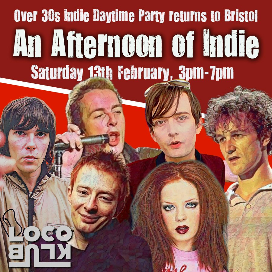 An Afternoon of Indie BRISTOL (Over 30s Only)