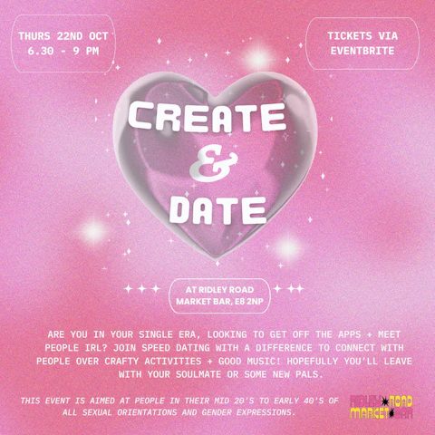 Create & Date - Inclusive Speed Dating