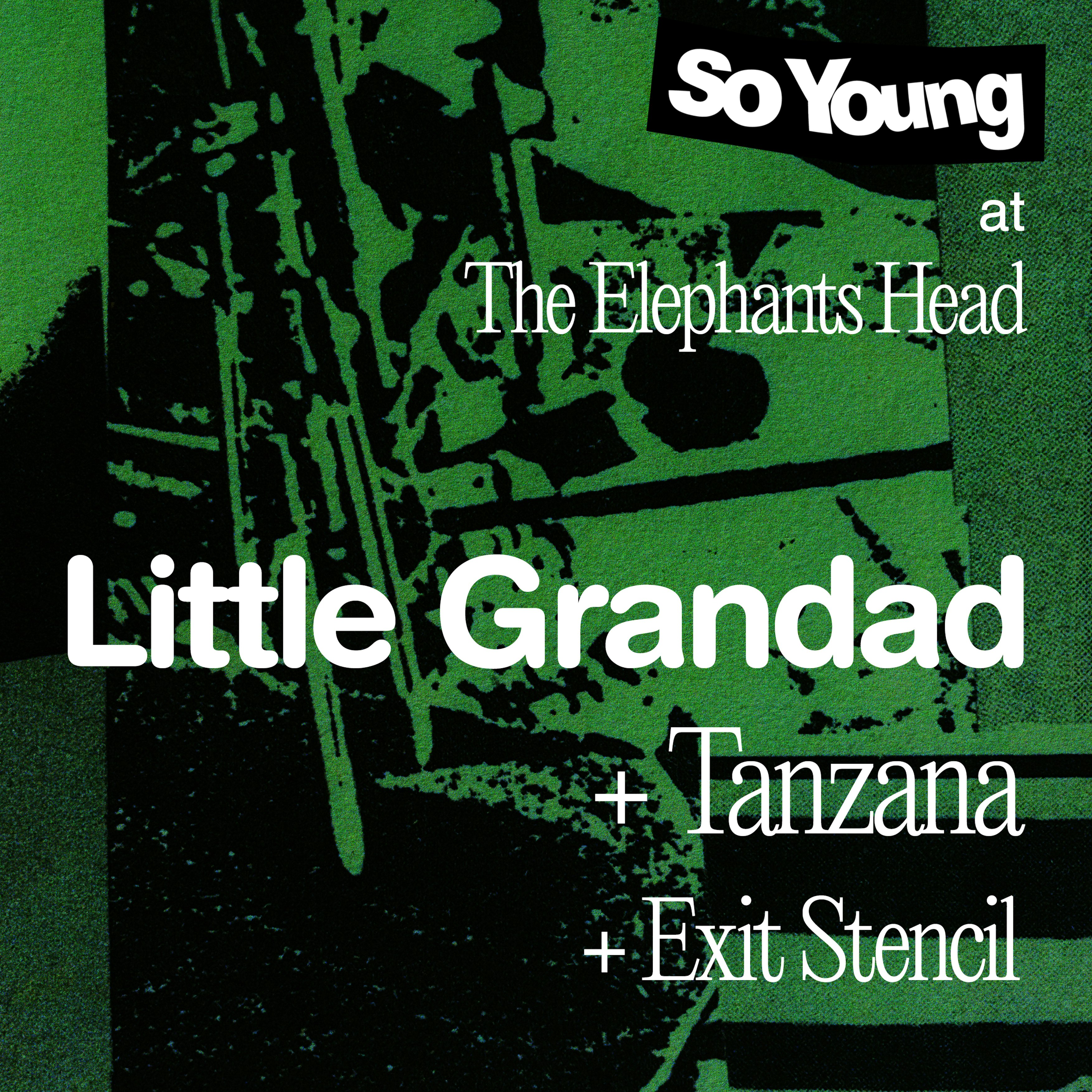 So Young at The Elephants Head: Little Grandad + Tanzana + Exit Stencil