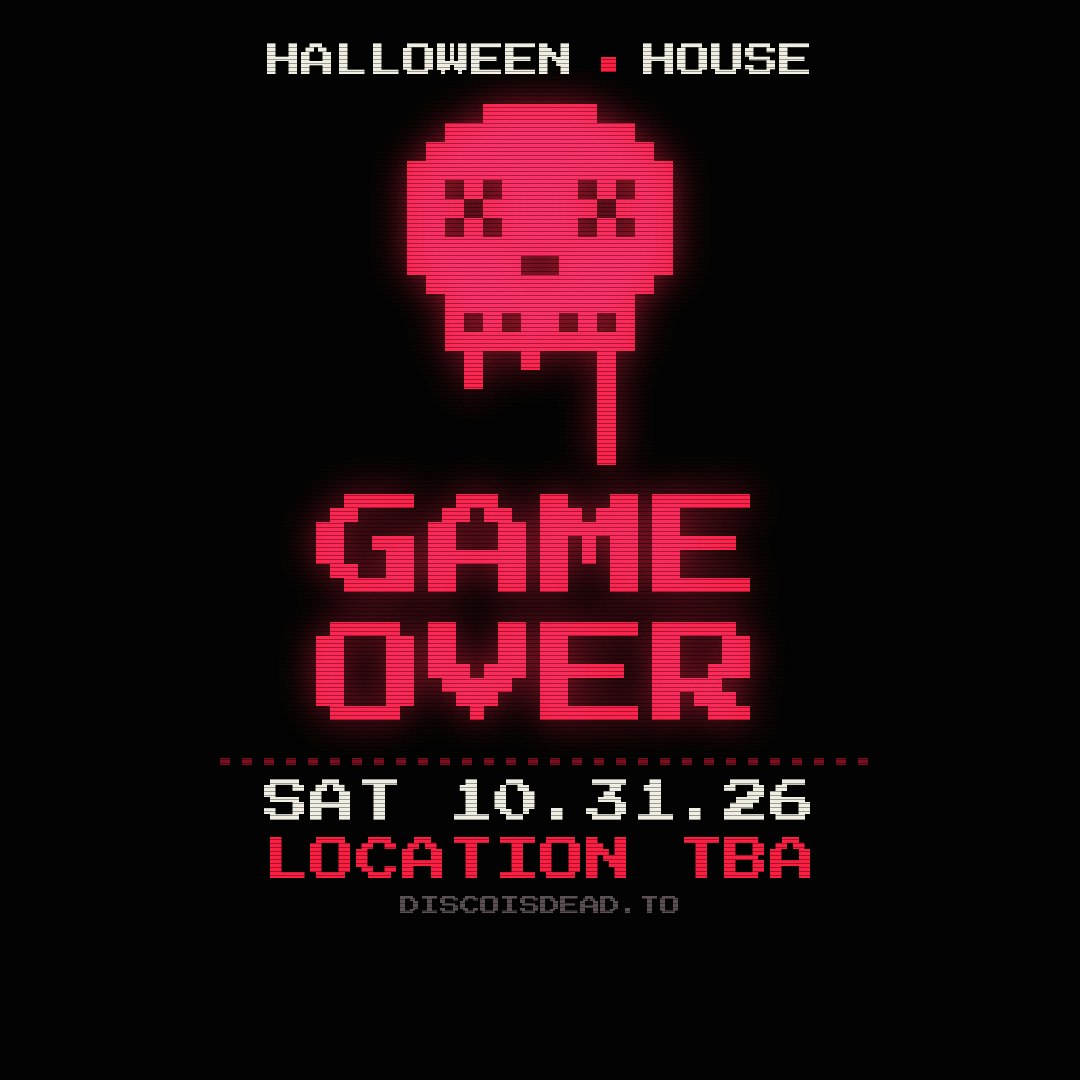 GAME OVER: Halloween House Music Party flyer