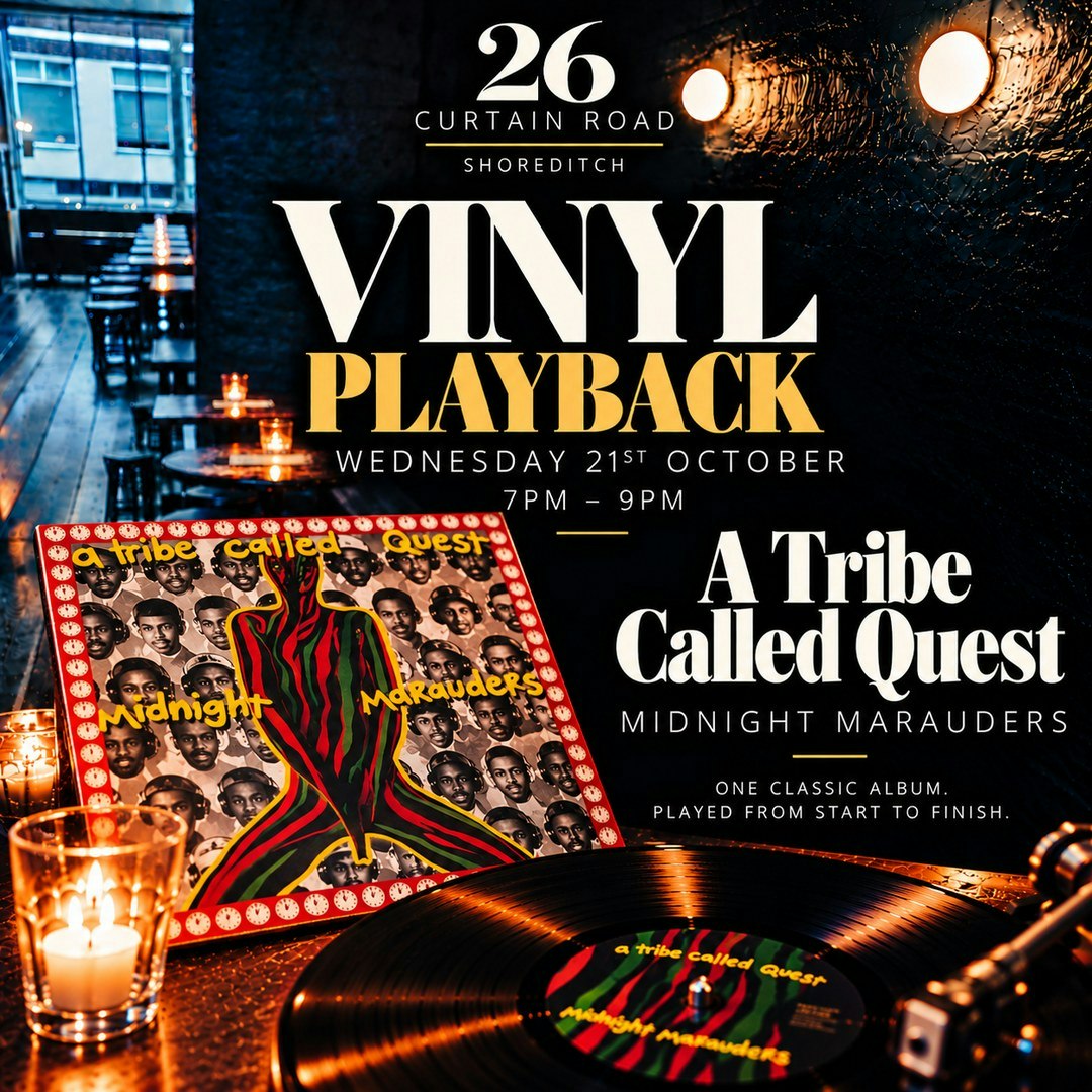 Vinyl LP playback sessions- A Tribe Called Quest Midnight Marauders.