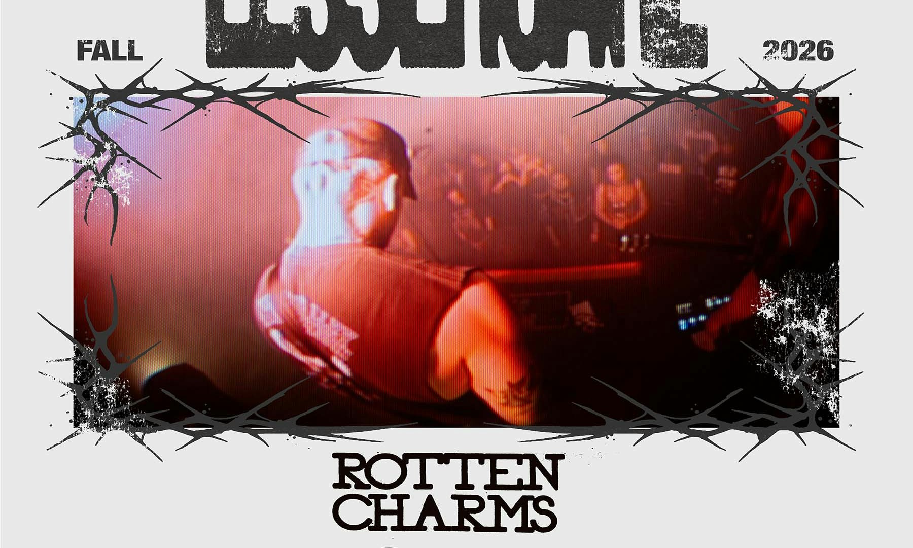 Flyer for MATINEE SHOW : LESSER CARE + ROTTEN CHARMS