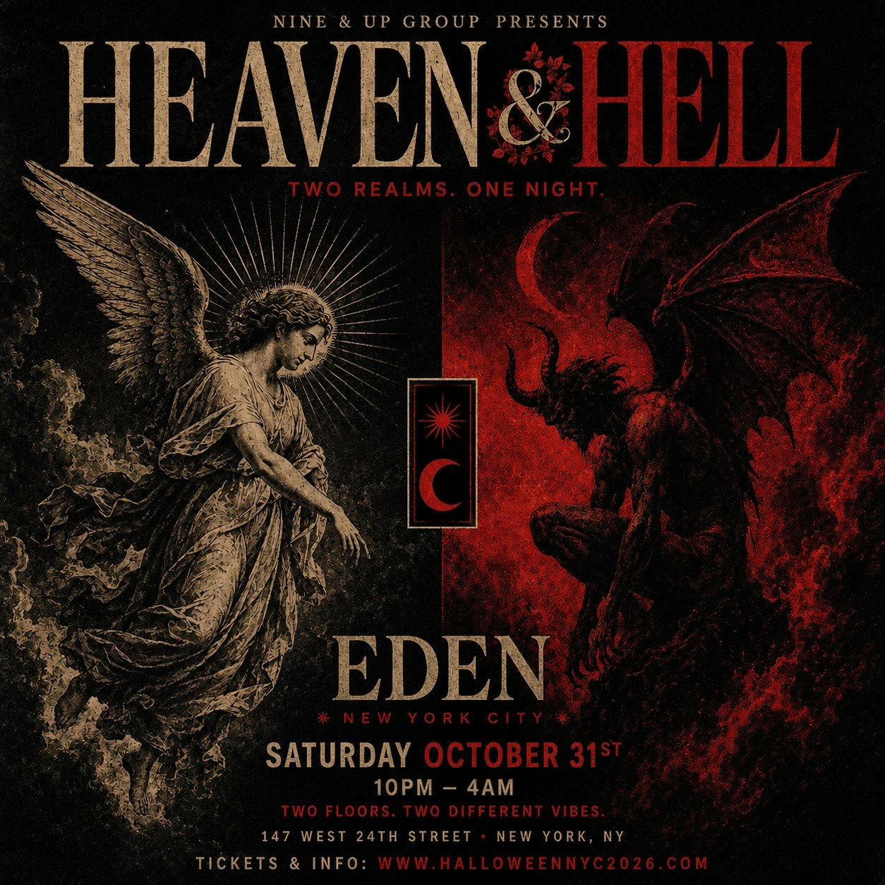 HEAVEN & HELL @ EDEN NEW YORK Tickets | 31 Oct | Eden, New York | DICE