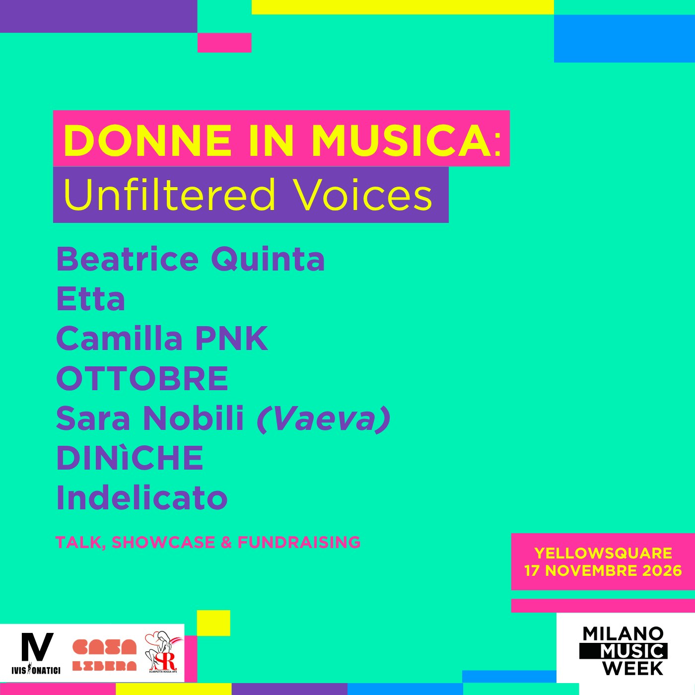 DONNE IN MUSICA: UNFILTERED VOICES | Talk & Showcase