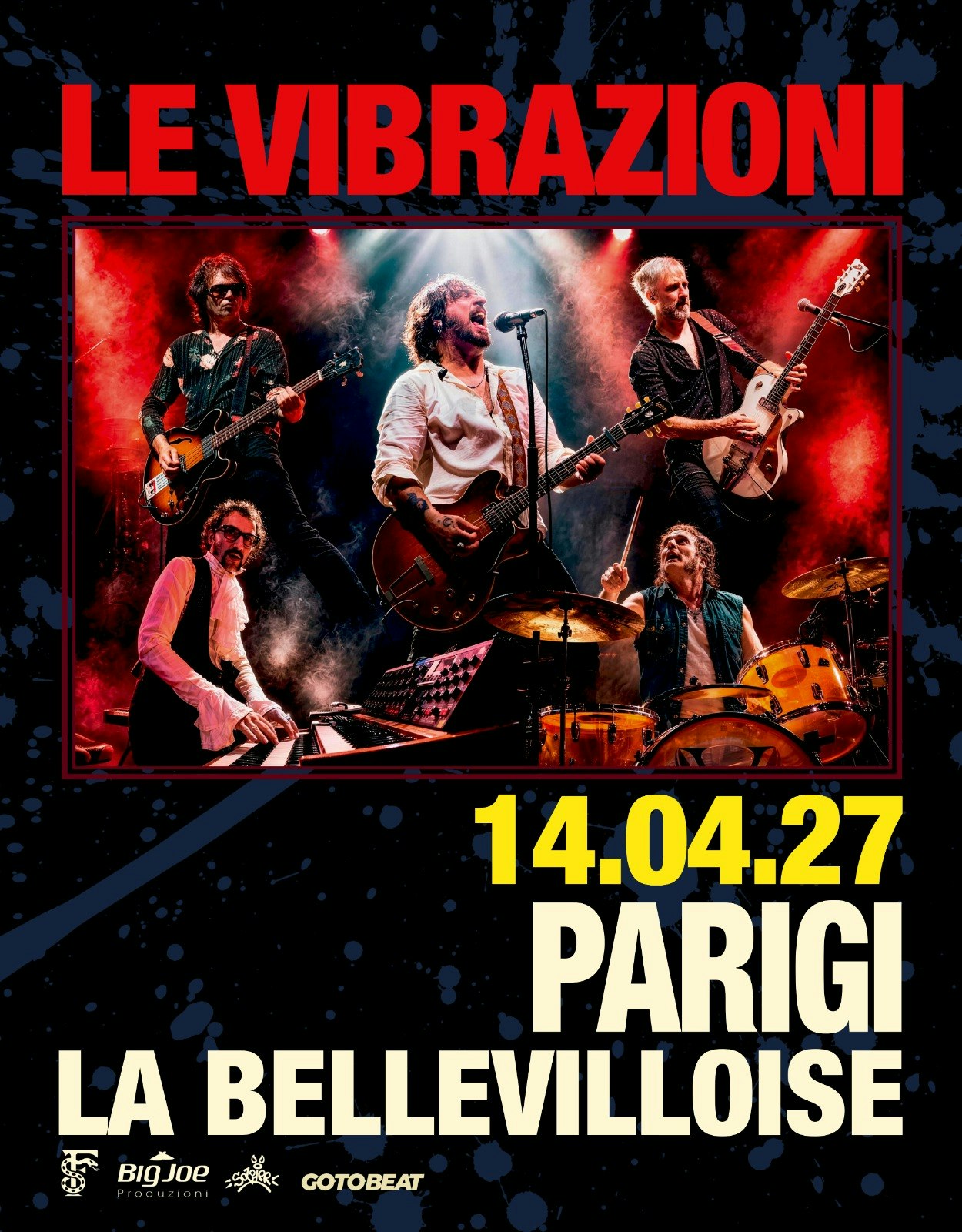 Affiche Le Vibrazioni en concert à La Bellevilloise