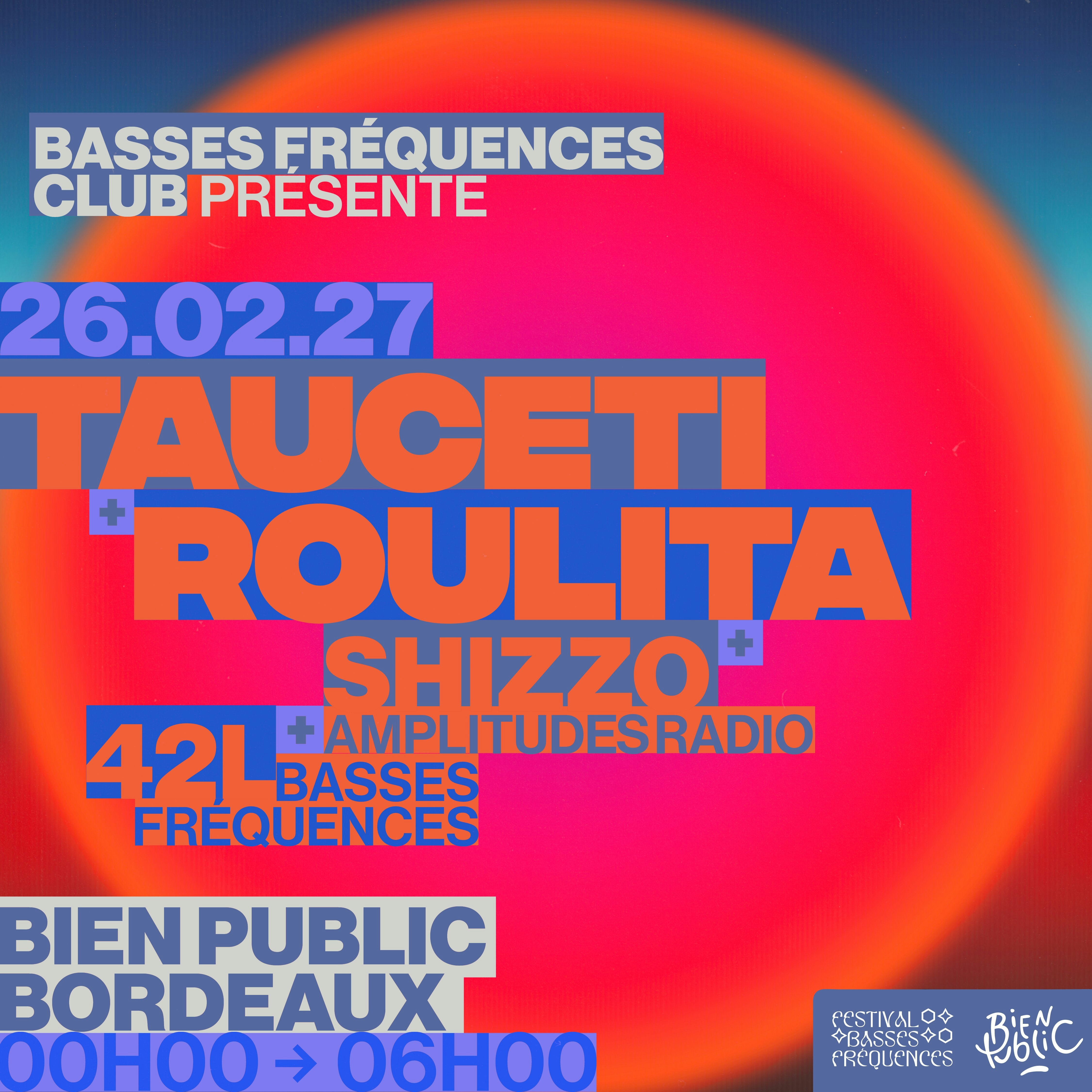 Cover image for BASSES FRÉQUENCES CLUB : TAUCETI & ROULITA