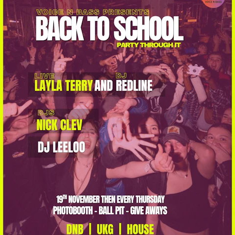 Back to school party through it