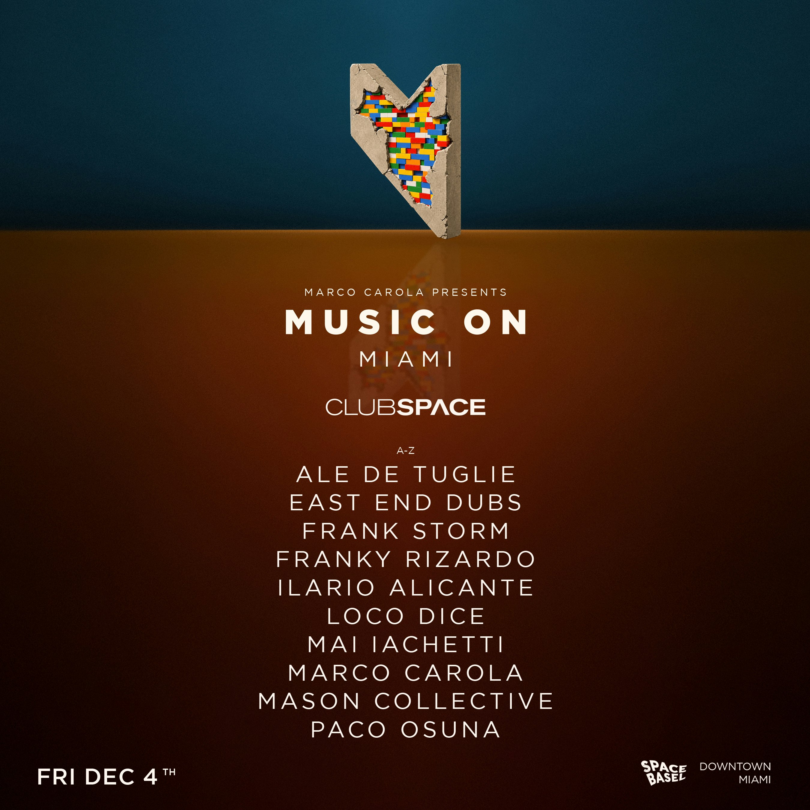  Music On (Space Basel) flyer