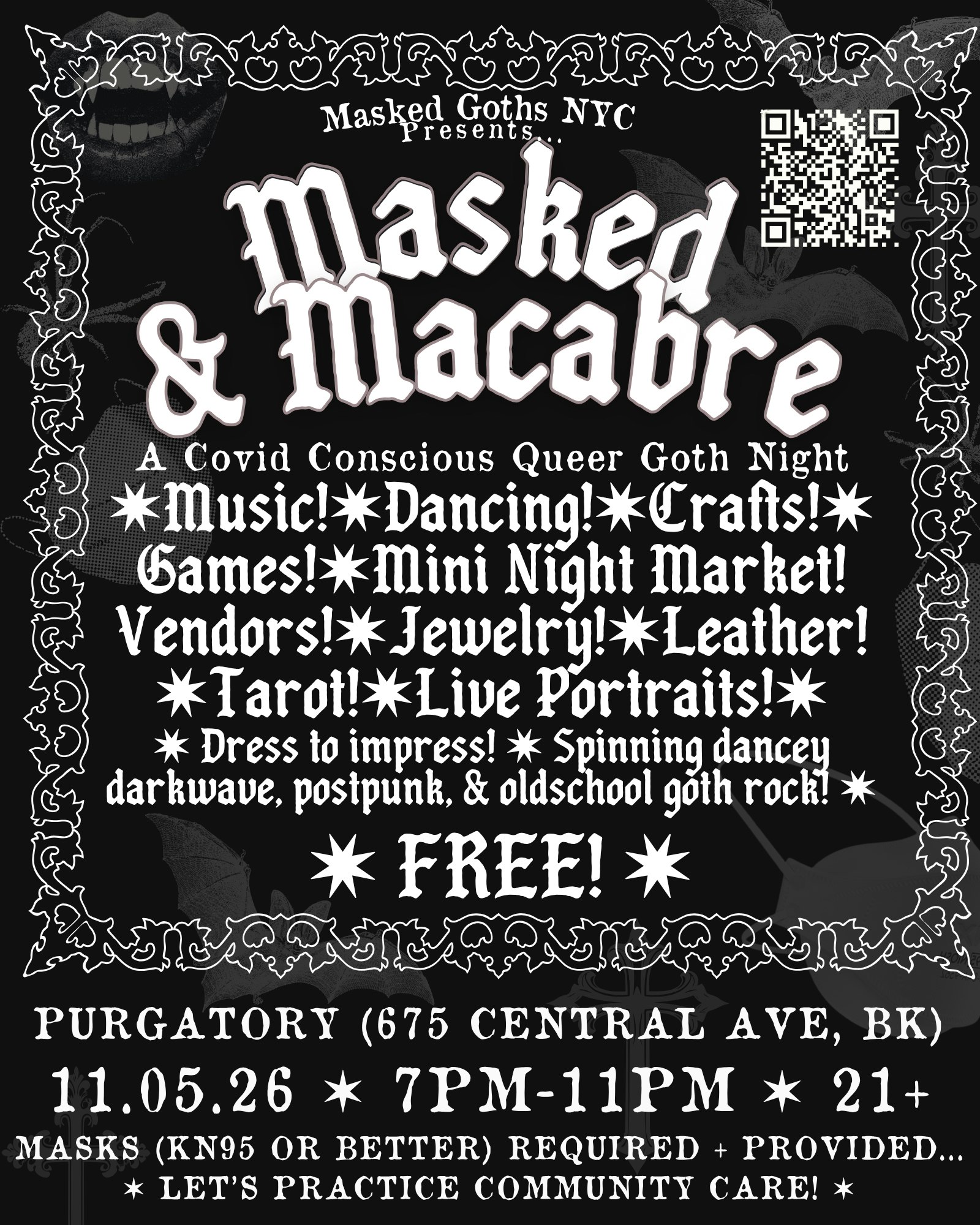 DOWNSTAIRS: Masked and Macabre - Purgatory